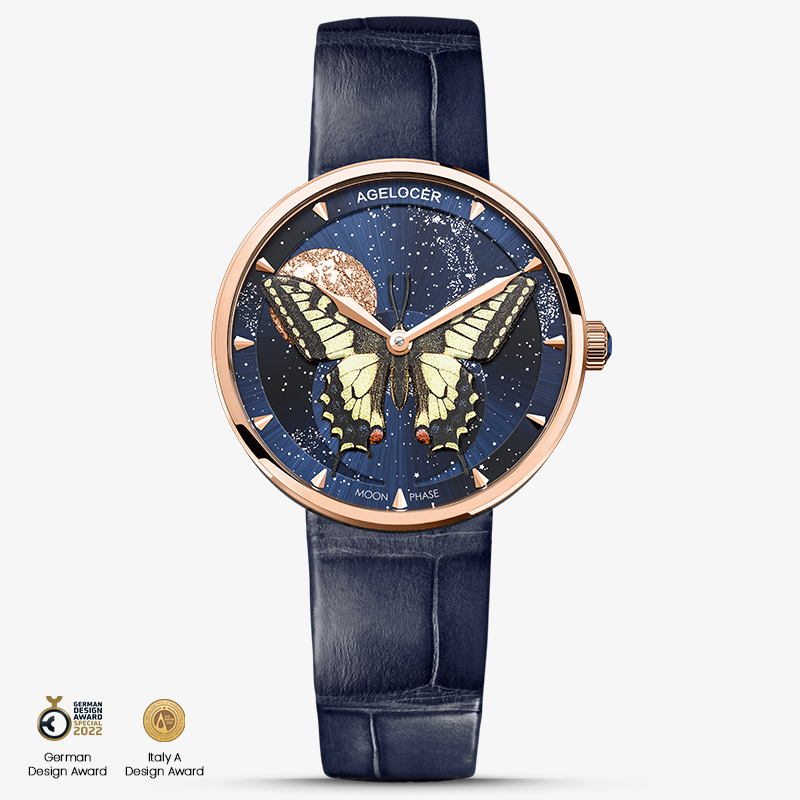 Agelocer Astronomer Ladies Moonphase Quartz Watch