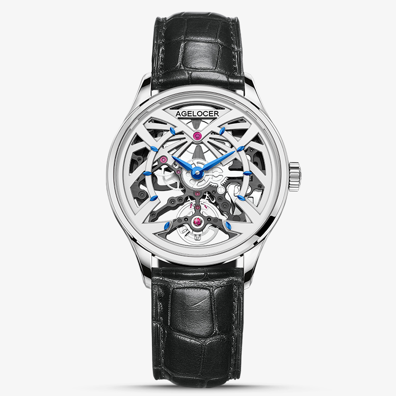 Agelocer Schwarzwald Women's Skeleton Automatic Mechanical Watch