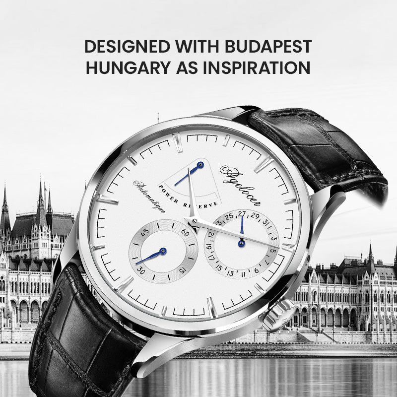 Agelocer Budapest Kinetic Display Men's Automatic Mechanical Watch