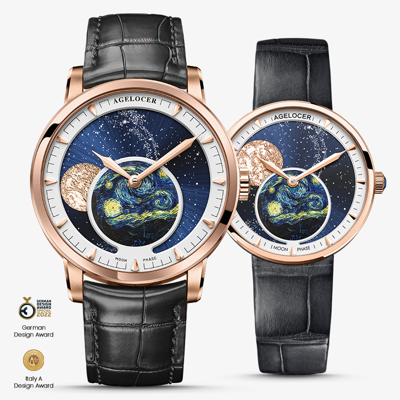 Agelocer Astronomer Couple's Moonphase Watch