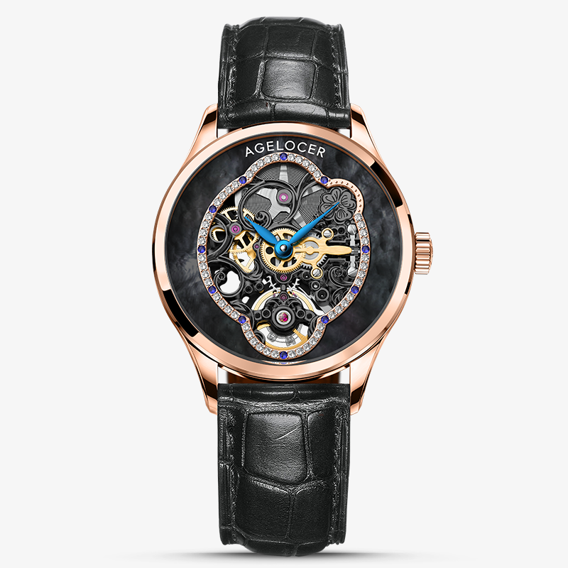 Agelocer Schwarzwald Ladies Skeleton Automatic Mechanical Watch