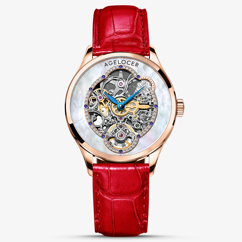 Agelocer Schwarzwald Ladies Skeleton Automatic Mechanical Watch