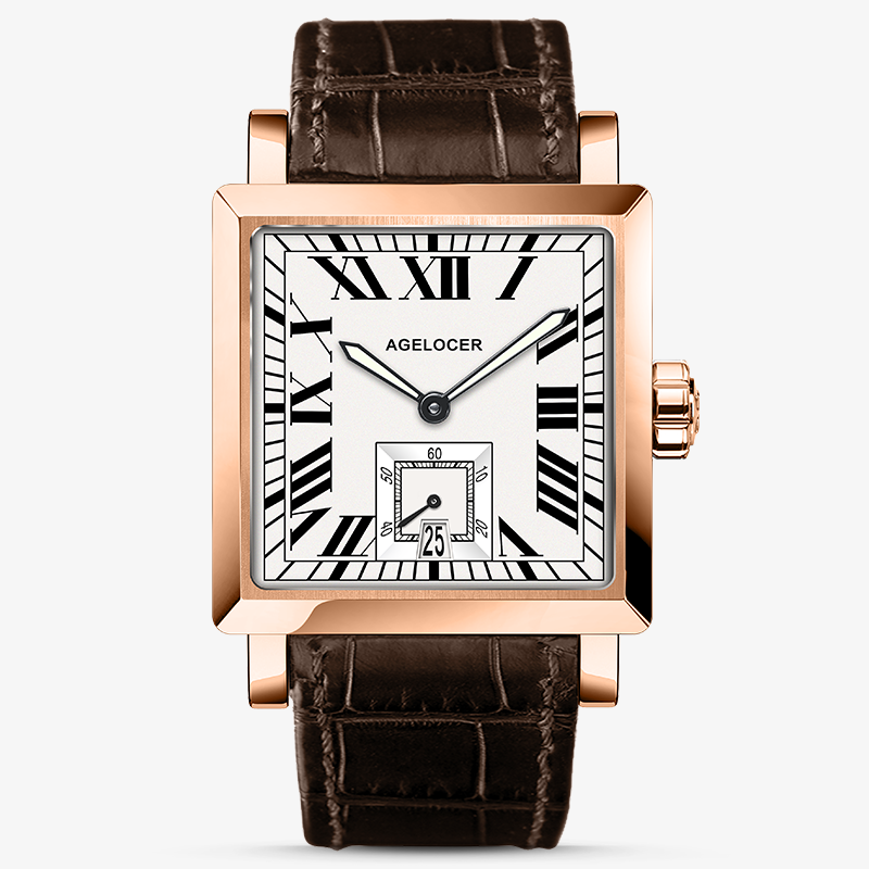 Agelocer Codex Men's Square Automatic Mechanical Watch