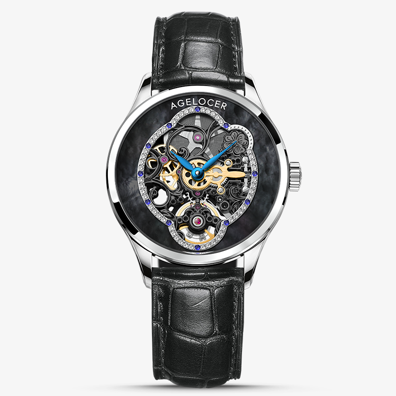 Agelocer Schwarzwald Ladies Skeleton Automatic Mechanical Watch