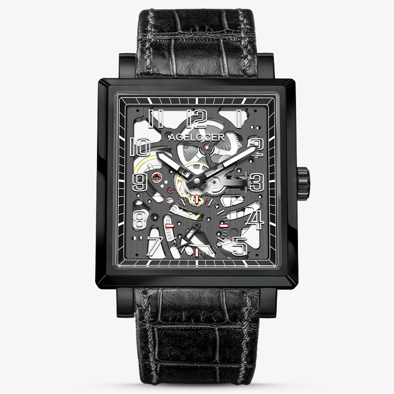 Agelocer Codex Men's Double Skeleton Mechanical Watch