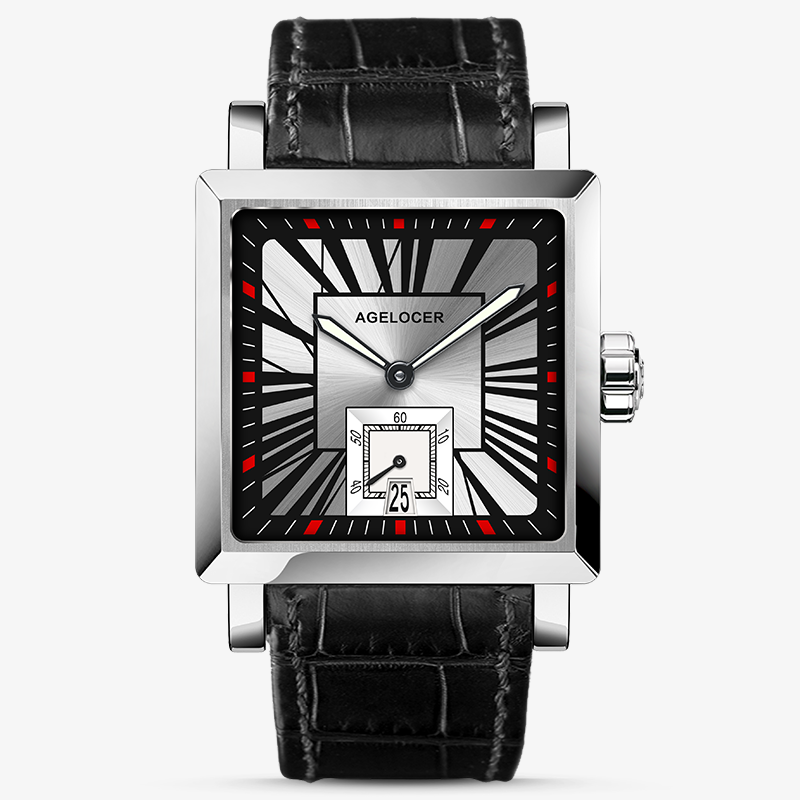 Agelocer Codex Men's Square Automatic Mechanical Watch