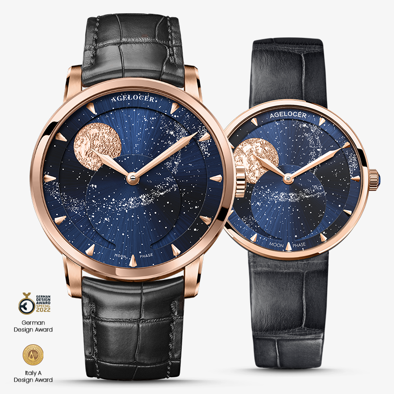 Agelocer Astronomer Couple's Moonphase Watch