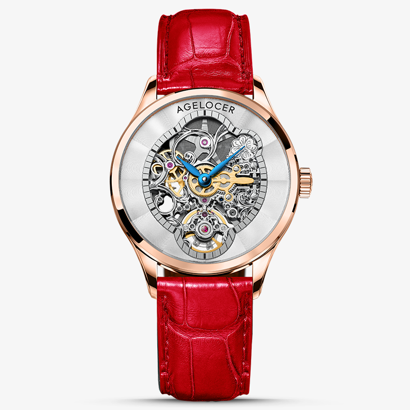 Agelocer Schwarzwald Ladies Skeleton Automatic Mechanical Watch